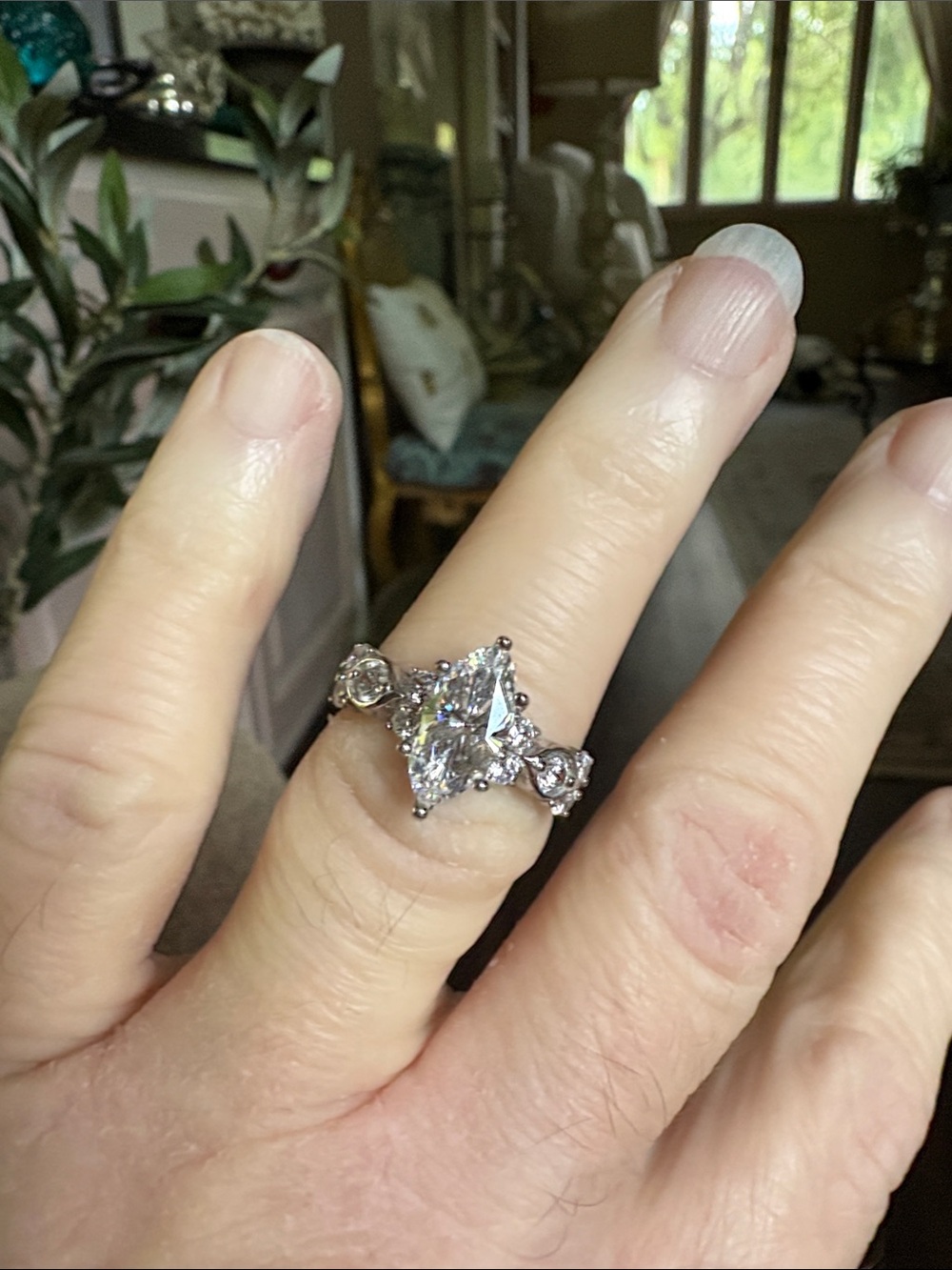 Berricle Sterling Silver 2 carat Center Stone Cubic Zirconia Engagement Ring